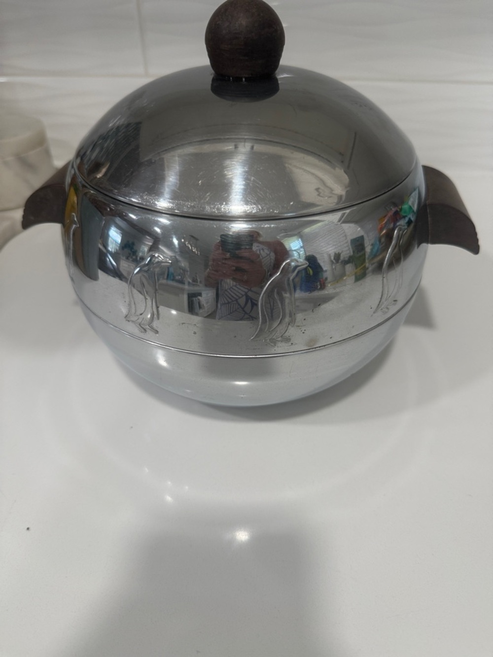 Vintage West Bend Penguin Hot & Cold Server – Chrome Mid-Century